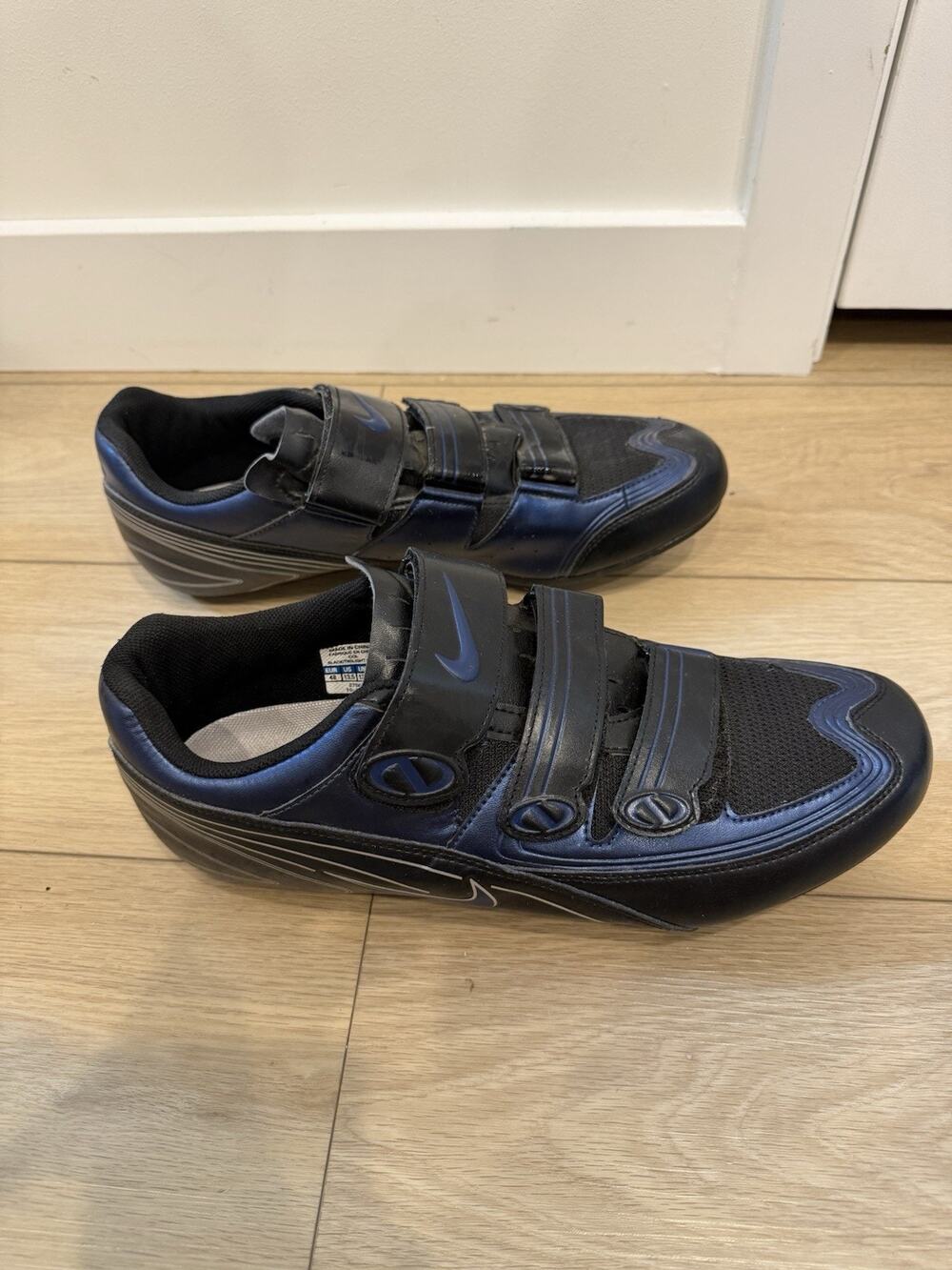Nike Col Men’s Black Twilight Blue Cycling Racing Athletic Shoes Size 13